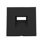 Collerette aluminium carré 3 noir pour Sys-Wall68