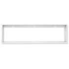 Surface mounting frame white RAL 9016, ht 5cm, for LED panels 300x1200, pre-assemb. for quick mount.