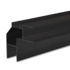 Profil d'angle LED HIDE ANGLE aluminium noir RAL 9005, 200cm