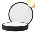Plafoniera LED PRO nera, 30W, rotonda, DN300, ColorSwitch 2700|3000|4000K, dimmerabile