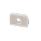 Tappo terminale E203 per profilo per piastrelle LED di chiusura, con cavo passante, 1 pz.