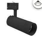 3-Phasen Schienenstrahler fokussierbar, 24W, 20°-55°, schwarz matt, 4000K