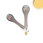 E27 Vintage Line LED Waterdrop, Smoky, 4W, 2200K