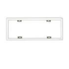 Surface mounting frame white RAL 9016, ht 7cm, for LED panels 300x1200, pluggable quick mounting