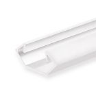 Profilé d'angle LED CORNER11n aluminium blanc RAL9010, 200cm