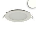 LED Downlight, 9W, round, ultraflat, glare reduced, white, neutral white, dimmable CRI90