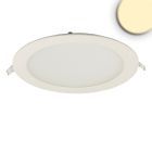 Downlight LED, 18W, rotondo, ultrapiatto, abbagliamento ridotto, bianco, bianco caldo, dimm. CRI90
