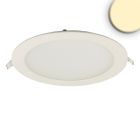 Downlight LED, 18W, rond, ultraplat, éblouissement réduit, blanc, blanc chaud, IRC90