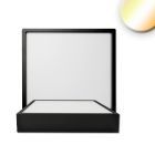 Plafoniera LED PRO nera, 15W, angolare, 170x170mm, ColorSwitch 2700|3000|4000K, dimmerabile