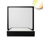 Plafoniera LED PRO nera, 24W, angolare, 225x225mm, ColorSwitch 2700|3000|4000K, dimmerabile