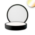 Plafoniera LED PRO nera, 15W, rotonda, DN170, ColorSwitch 2700|3000|4000K, dimmerabile