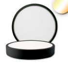 Plafoniera LED PRO nera, 24W, rotonda, DN225, ColorSwitch 2700|3000|4000K, dimmerabile