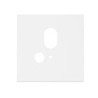 Collerette aluminium carré 1 blanc, pour applique encastrée Sys-Wall68 avec capteur PIR
