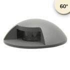 LED inground light, round 1SIDE 60mm, black, 12-24V, IP67, 3W, 60°, warm white