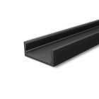 LED mounting profile MINI-AB V2, black RAL9005 L: 200cm