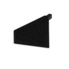 ​​Embout de finition EC110R noir pour profilé CORNER18, droite 1 pièce