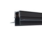 Track48 rail de cloison sèche, noir, 200cm, 4 pôles, incl. embouts et diffuseur de protection