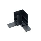 Track48 rail d'angle 90° horizontal pour rail apparent, noir, non transportant du courant