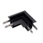 Track48 rail d'angle 90° horizontal pour rail de cloison sèche, noir, non transportant du courant