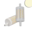 R7s LED tige, 8W, L : 78mm, blanc chaud, dimmable