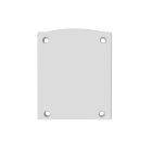 End cap EC116 aluminum white for LAMP30 V1+V2, semicircular, 2pcs, incl. screws