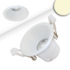 LED Recessed spotlight BACK60, white matt, round, 5W, CRI90, 3000K, recessed, UGR
