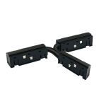 Track48 connecteur en T, flexible, noir, non conduisant le courant, max. 6A, 4 pôles