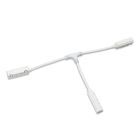 Track48 Connettore a T, flessibile, bianco, raccordo elettrico, max. 6A, 4 poli