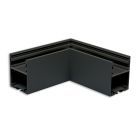 LAMP30 V1 90° corner, welded, 120x120mm, black RAL 9005, excl. cover