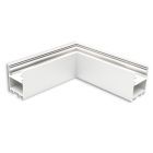 LAMP30 V2 90° corner, welded, 120x120mm, white RAL 9003, excl. cover