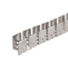 LED Surface mounted profile, anodized, serrated and flexible for NEON flex stripe B16H16, 100cm