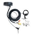 Cable suspension with canopy for LED pendant lamp LINKLINE50 black