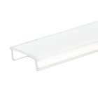 Diffuseur de protection blanc pour Track48 rail de cloison sèche, encastré et apparent (H50), 300cm