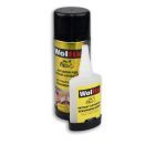 Adhésif cyanoacrylate 100 g + spray activateur 400 ml durcissant immédiatement, adapté aux profilés