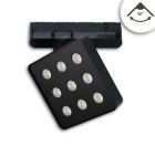 Faretto per binario trifase MATRIX, 20W, 40°, nero, 4000K, UGR