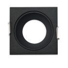 Einbaurahmen für MR11/GU10 Mini Spots, eckig, schwarz