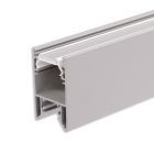 Profilé de luminaire LED HALON alu argenté thermolaqué 300cm, bande de refroidissement encliquetable