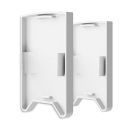 Tappo terminale EC119 con trappola per luce, bianco per profilo HALON con cover C29/C61, 2 pezzi