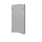 Tappo terminale EC124 alluminio argento per profilo HALON con cover C29/C61