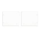 Tappo terminale alluminio EC127 per Curtain10 ONE con VISOR, 1 paio (sinistra e destra), bianco