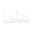 End cap aluminum EC131 for Curtain10 ONE HIGH with VISOR, 1 pair (left & right), white