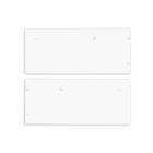 Tappo terminale alluminio EC129 per Curtain10 DOUBLE con VISOR, 1 paio (sinistra e destra), bianco