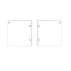 End cap aluminum EC133 for Curtain10 ONE FLAT with VISOR, 1 pair (left & right), white