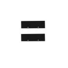 Embout de finition aluminium EC126 pour Curtain10 ONE, 2 pièces, noir