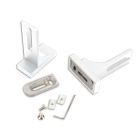 Supporto a muro per profili per tende, corto, 2 pezzi, bianco