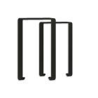 Staffa di montaggio Z64 per profilo HALON per montaggio a soffitto, 2 pz, nera