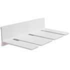 Glashalter für Versa Wandprofile, für 3-6 Weingläser, Aluminium, weiß, 31.5cm