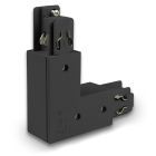 3-PH Classic L-connector N-conductor interior, protective conductor exterior, black