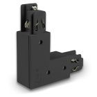 3-PH Classic L-connector N-conductor exterior, protective conductor interior, black