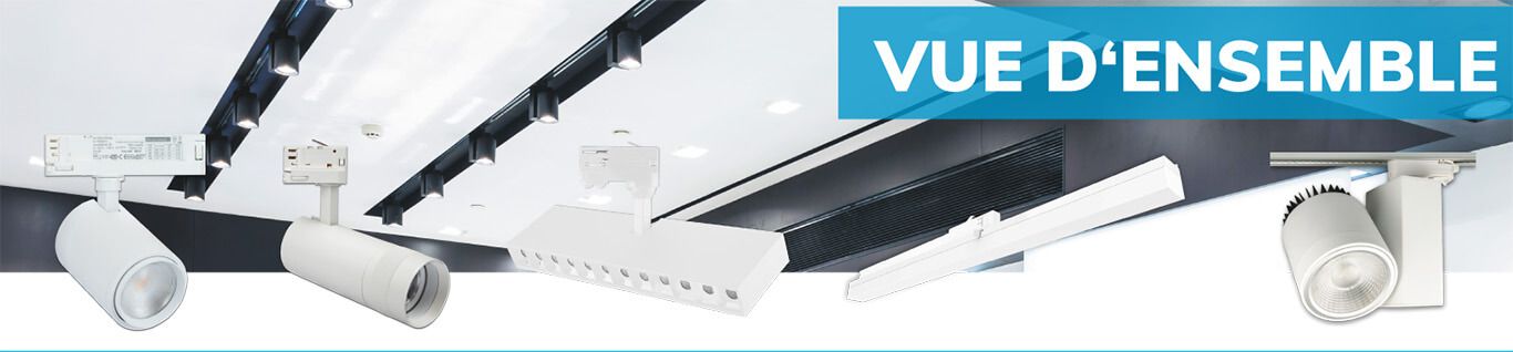 Projecteurs pour rail 3 allumages - ISOLED